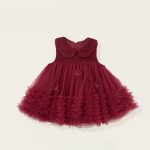 [80-140cm] 立体ハートチュールワンピース&ニットセーター - Image 11