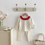 [66-100cm]丸首 さくらんぼ柄 セットアップ ルームウェア - Image 10