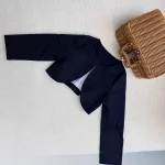 [90-140cm] フォーマル セーラー風 丸襟 シャツ/ワンピース