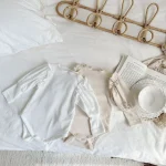 [66-90cm] パフスリーブノーカラー ロンパース    LB5493 - Image 19