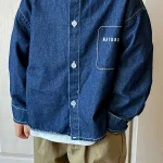 [80-150cm] ビッグ襟 ワンピース  or デニム シャツ - Image 5