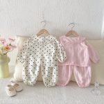 [73-100cm]ドット チェック ルームウェア セットアップ - Image 10