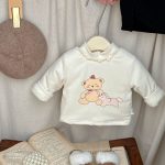 [73-110cm] カートゥーン 裏起毛 トップス - Image 3