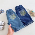 [73-120cm]笑顔柄 デニムパンツ - Image 14