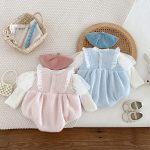 [66-100cm]チェリーデザイン ロンパース OR 無地 インナーシャツ