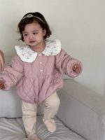 [66-90cm]韓国風 プリンセス 花柄 ロンパース - Image 4