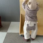 [66-100cm]カジュアル クマロゴ オシャレ トレーナー - Image 5