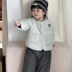 [73-110cm] 韓国風 キャラ柄 中綿アウター - Image 6