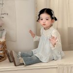 [73-100cm]インナートップス&デニムフレアパンツ スウィート キャミチュニック