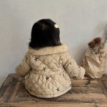 [66-100cm] 蝶結 裏起毛 コットン アウター - Image 5