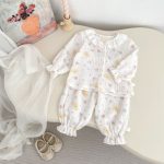 [66-120cm]二重ガーゼ フリル襟 セットアップ ルームウェア - Image 15