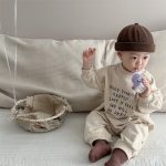 [66-90cm]英字入り 長袖 オールインワン - Image 7