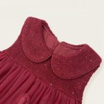 [80-140cm] 立体ハートチュールワンピース&ニットセーター - Image 7