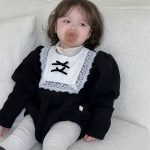 [66-90cm]レース襟 プリンセス ロンパース