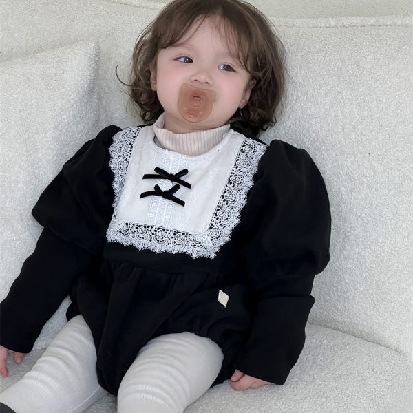 [66-90cm]レース襟 プリンセス ロンパース