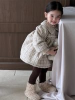 [73-100cm]レース チェックの厚手 ワンピース - Image 7