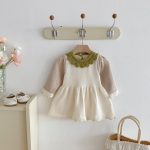 [73-110cm]コントラストカラー ニット ワンピース - Image 10