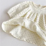 [66-110cm] ドットボンネット付き ロンパースor ワンピース - Image 13