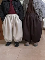 [80-140cm] 裏ボア カジュアル パンツ