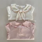 [73-100cm]シャツ リボン おしゃれ シンプル トップス