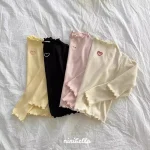 [73-120cm]ハート柄 フリル襟 トップス - Image 12