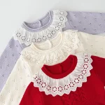 [66-90cm] レース襟 ロンパース - Image 8