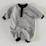 [66-90cm] ボーダー オールインワン - Image 12