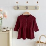 [73-110cm]シンプル ニット ワンピース - Image 11