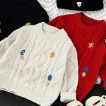 [73-110cm] キャラ 刺繍 ニットセーター - Image 3