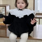 [66-90cm]プリンセス 蝶結び付き ロンパース