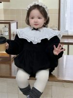 [66-90cm]プリンセス 蝶結び付き ロンパース