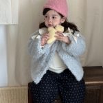 [73-110cm] 韓国風 フリルカラー あったか アウター - Image 7