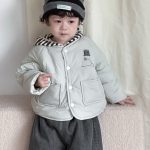 [73-110cm] 韓国風 キャラ柄 中綿アウター - Image 4