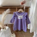 [66-100cm]ハート柄 ニット ワンピース - Image 5