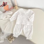 [66-120cm]二重ガーゼ フリル襟 セットアップ ルームウェア - Image 16