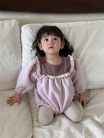 [66-90cm]フリル付き ロンパース - Image 7