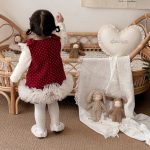 [73-100cm] おしゃれ ドットジャンパースカート