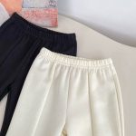 [73-120cm]蝶結び セミ フレアパンツ - Image 11