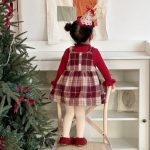 [73-100cm] チェック あったか 厚手 ジャンパースカート - Image 4