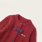 [80-140cm]リボンニットカーディガン&ジャンパースカート - Image 6