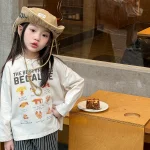 [80-130cm]Tシャツ 長袖 英字プリント 可愛い 女の子 おしゃれ - Image 11