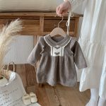 [66-100cm]ハート柄 ニット ワンピース - Image 2