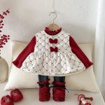 [73-100cm] リボン 中綿 ベスト - Image 2