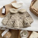 [66-100cm] 蝶結 裏起毛 コットン アウター - Image 4