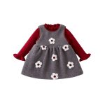 [73-100cm] レトロ 花柄 ジャンパースカート - Image 9