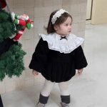 [66-90cm]プリンセス 蝶結び付き ロンパース - Image 4