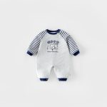 [66-90cm]刺繍 カートゥーン カバーオール - Image 6