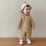 [66-100cm] 韓国風 シンプル あったか カバーオール - Image 9