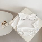 [66-90cm]リボン襟 ロンパース - Image 12