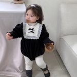 [66-90cm]レース襟 プリンセス ロンパース - Image 2